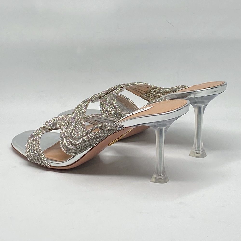 Aquazzura Gatsby Embellished Mules size 38 - Picture 10 of 16